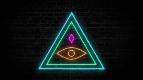 All-seeing-eye-pyramid-symbol-in-the-neon-sign